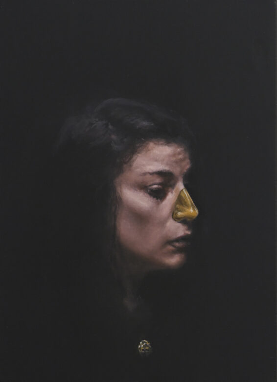 Huile sur toile / Oil on canvas 46 x 33 cm (18 1/8 x 13 in.)