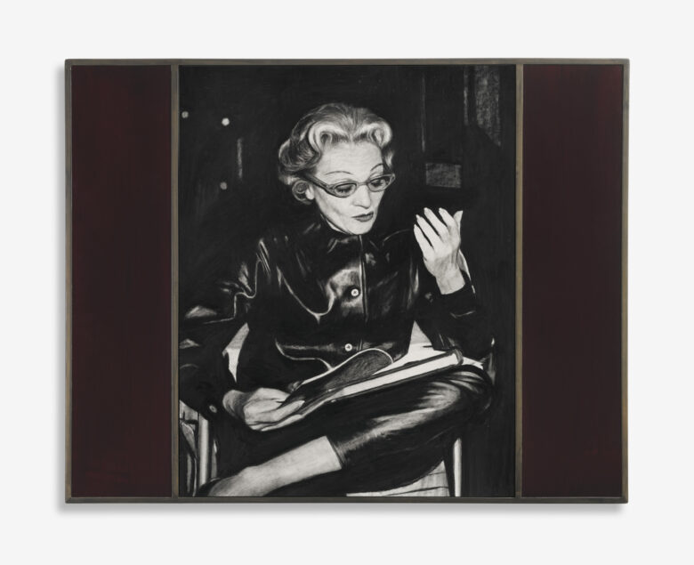 Crayon et graphite sur papier, cadre en acier et verre peint / Pencil and graphite on paper, hand welded steel frames and painted glass 80 x 104 x 3 cm (31 1/2 x 41 x 1 1/8 in.) encadré / framed