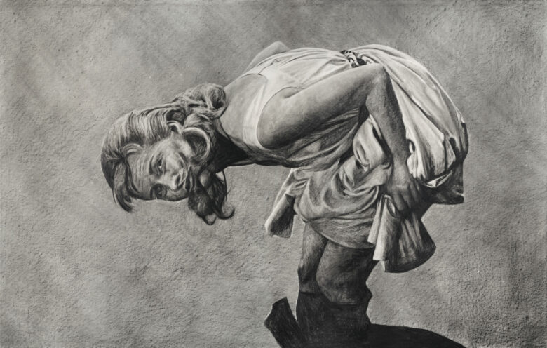 Crayon et graphite sur papier contrecollé sur aluminium / Pencil and graphite on paper mounted on aluminum 143 x 228 cm (56 1/4 x 89 3/4 in.)