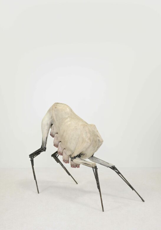 Acier, plâtre, verranne, cire microcristalline / Steel, plaster, verbanne, microcrystalline wax, 71 x 84 x 40 cm