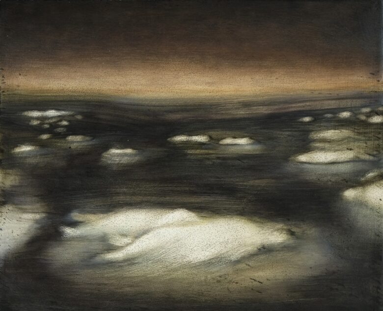 Huile sur toile marouflée sur bois / Oil on canvas mounted on wood 25 x 30 cm (9 7/8 x 11 3/4 in.)