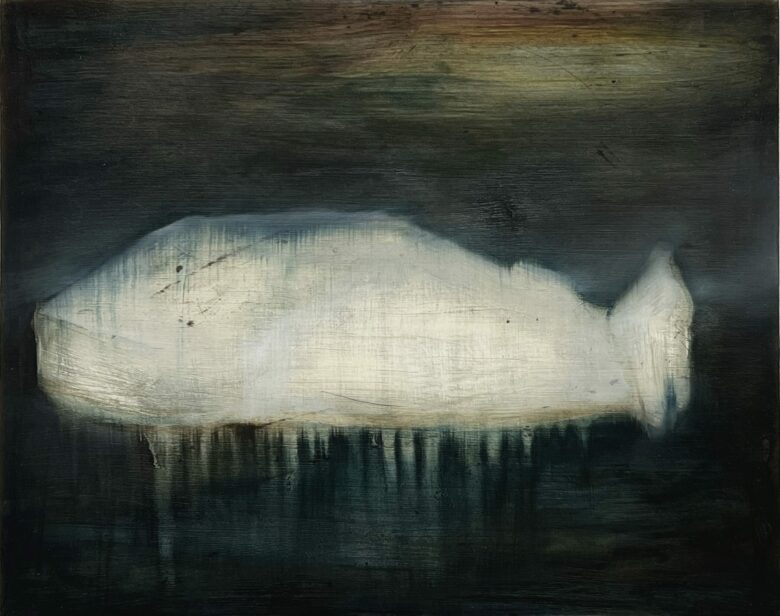 Huile sur soie tendue sur bois / Oil on silk stretched on wood 23,5 x 29,5 cm (9 1/4 x 11 5/8 in.)