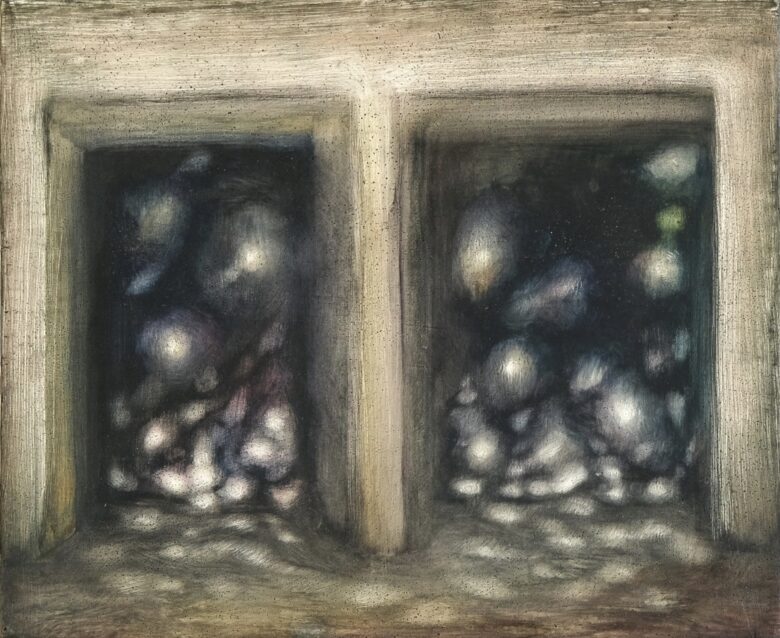 Huile sur toile marouflée sur bois / Oil on canvas mounted on wood 25 x 30 cm (9 7/8 x 11 3/4 in.)