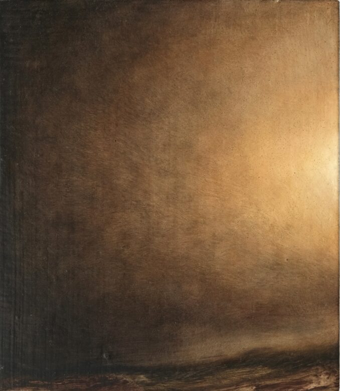 Huile sur toile marouflée sur bois / Oil on canvas mounted on wood 23 x 20 cm (9 x 7 7/8 in.)