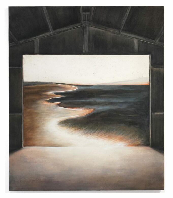 Huile sur bois / Oil on wood 154,5 x 130 cm (60 7/8 x 51 1/8 in.)